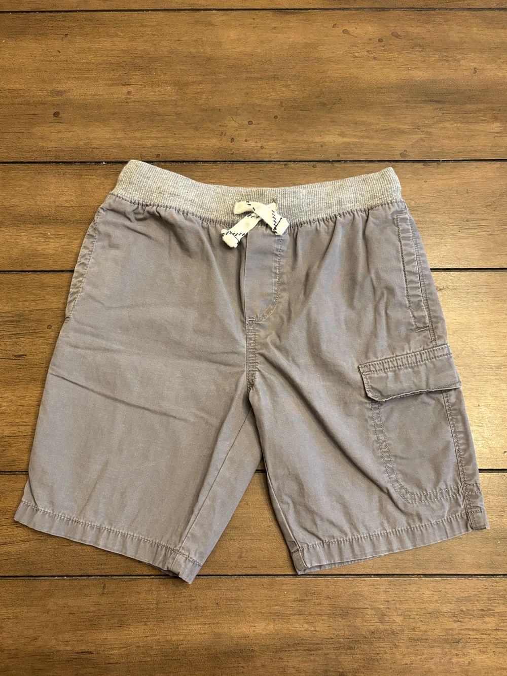 Carter's Boys Light Gray Elastic Waist Cargo Shorts